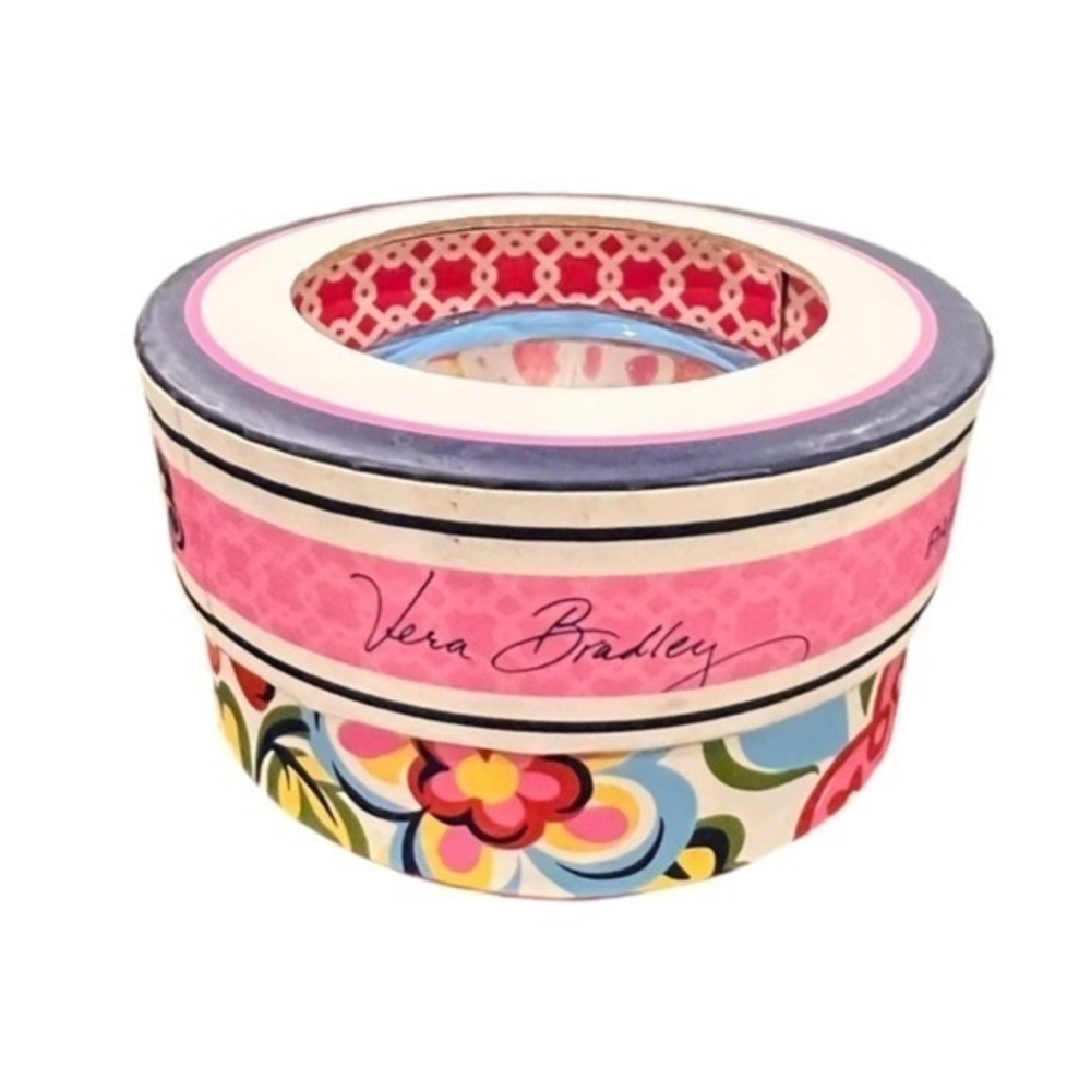Vera Bradley Paperweight English Garden Floral Pink Green Blue Office Bedroom